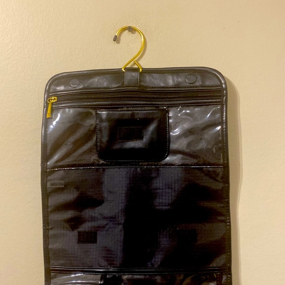 Black Sephora Hanging Makeup / Toiletry Travel Bag w Pink & White Flowers - Picture 5 of 9